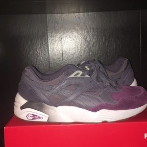 WORN ONCE! PURPLE SUEDE PUMAS